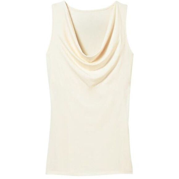 NEW NWOT Athleta IVORY CREAM Cowl Neck TUNIC TANK TOP SHIRT sz S - Picture 1 of 5